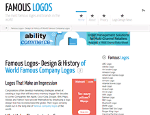 Tablet Screenshot of famouslogos.org